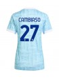 Billige Juventus Andrea Cambiaso #27 Bortedrakt Dame 2025-26 Kortermet
